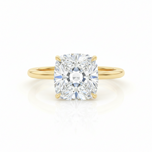 THE VECTOR_01 Ring – Cushion Lab Diamond