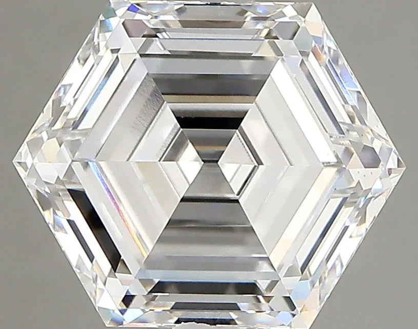 Lab Grown Diamond – LONG HEXAGON – 3.97 ct – D/vs1 – IGI - The Lab Jewelry