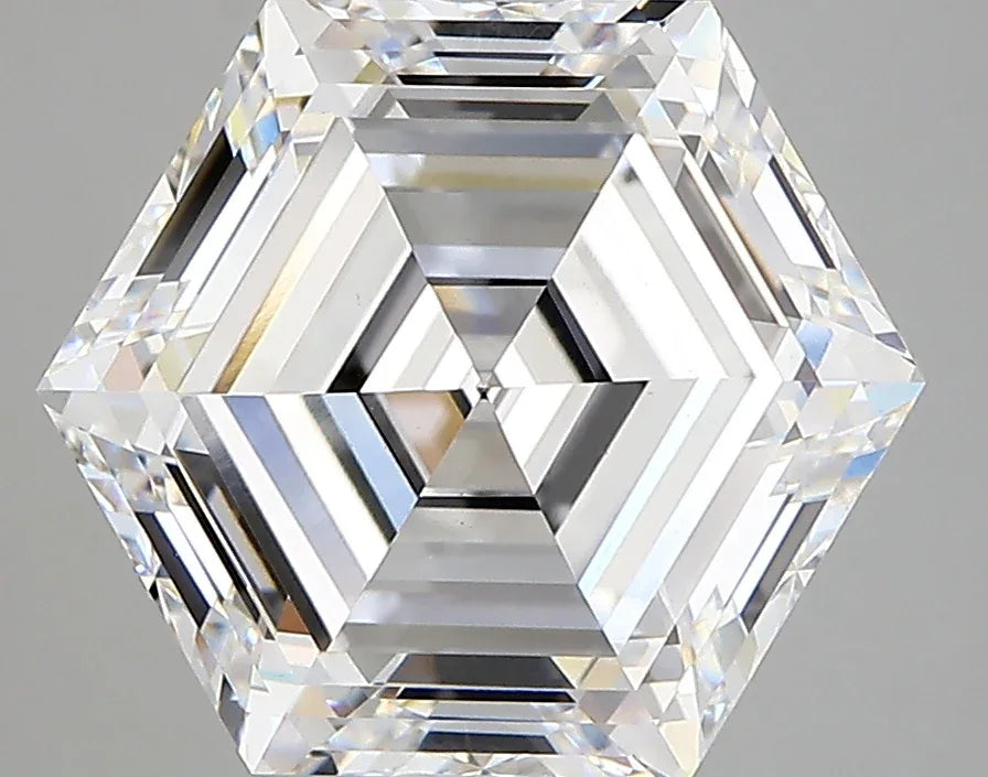 Lab Grown Diamond – HEXAGON – 4.70 ct – D/vvs2 – IGI - The Lab Jewelry
