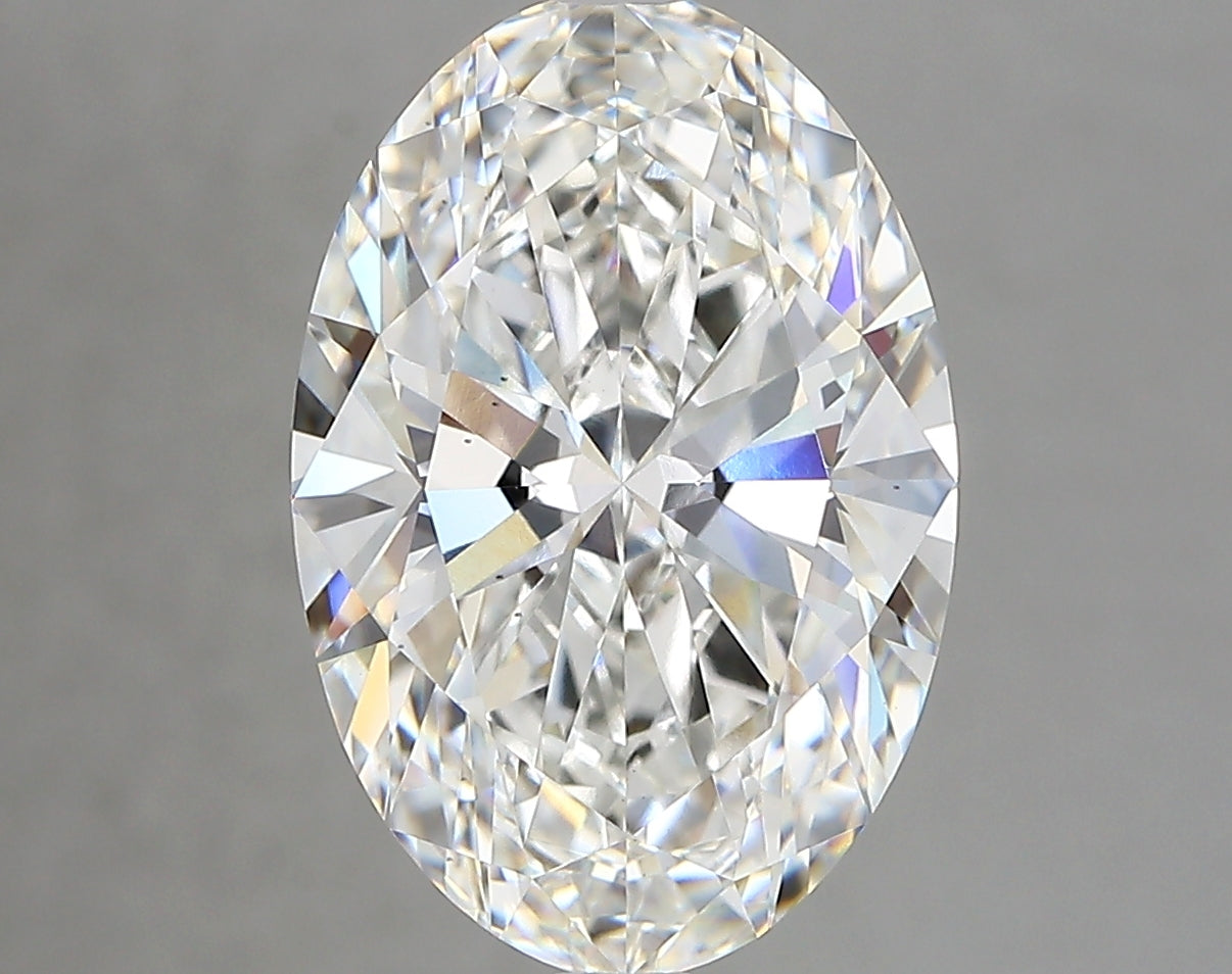OVAL lab grown diamond 4.50ct F/vs1