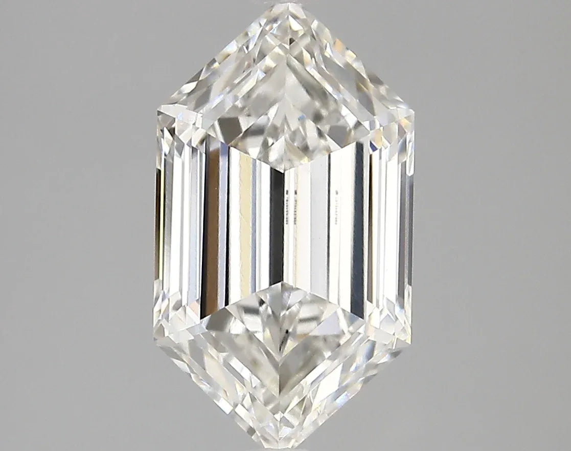 Lab Grown Diamond – LONG HEXAGON – 3.10 ct – F/vvs1 – IGI - The Lab Jewelry