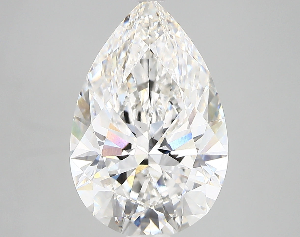 PEAR lab grown diamond 4.28ct G/vs2