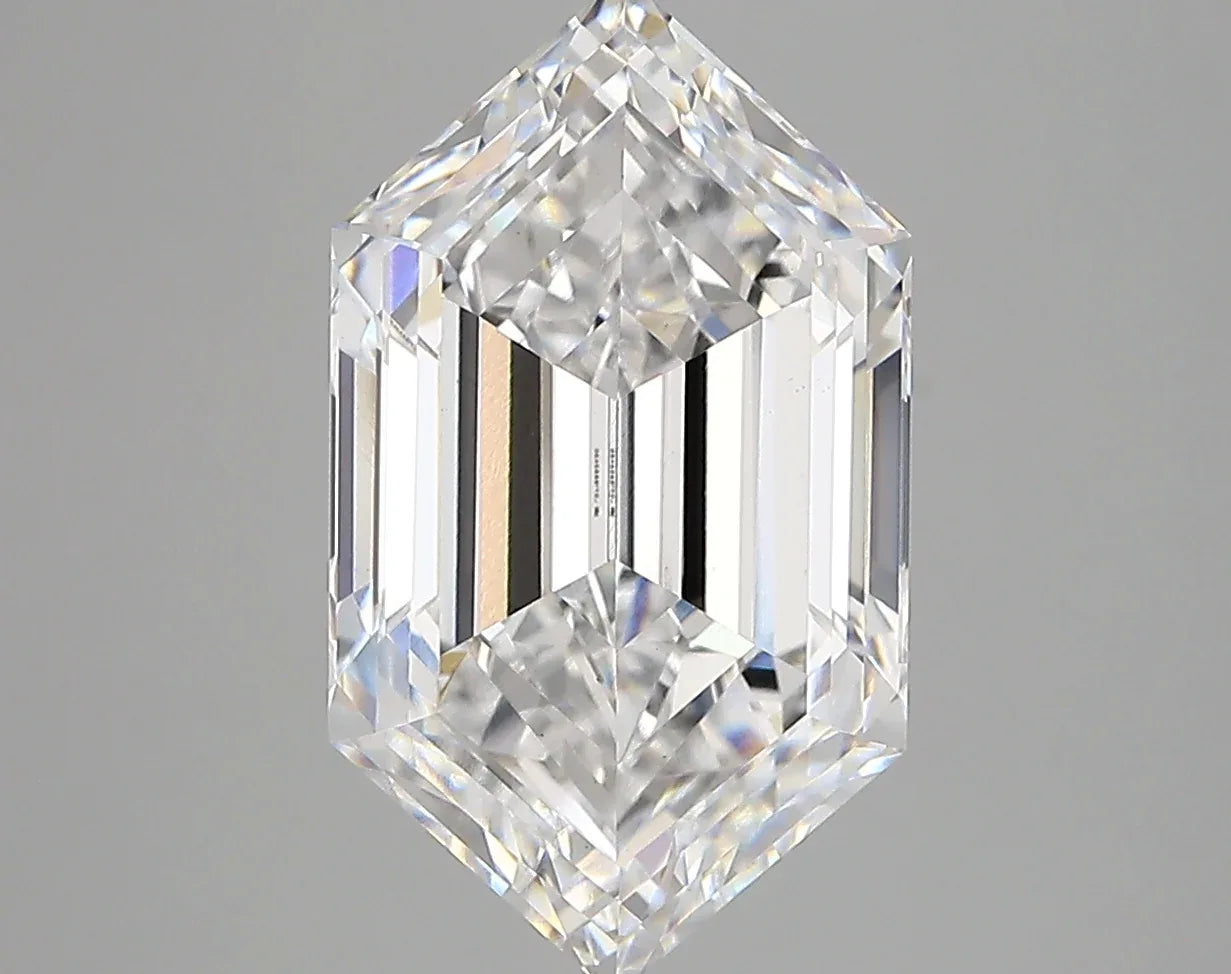 Lab Grown Diamond – LONG HEXAGON – 4.65 ct – D/vvs2 – IGI - The Lab Jewelry
