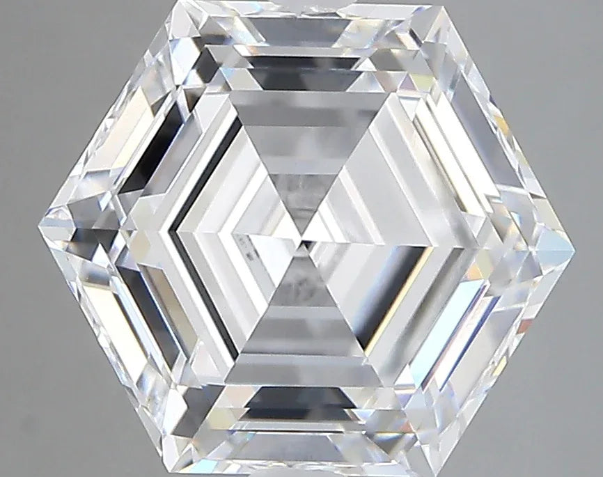 Lab Grown Diamond – HEXAGON – 3.94 ct – D/vvs2 – IGI - The Lab Jewelry