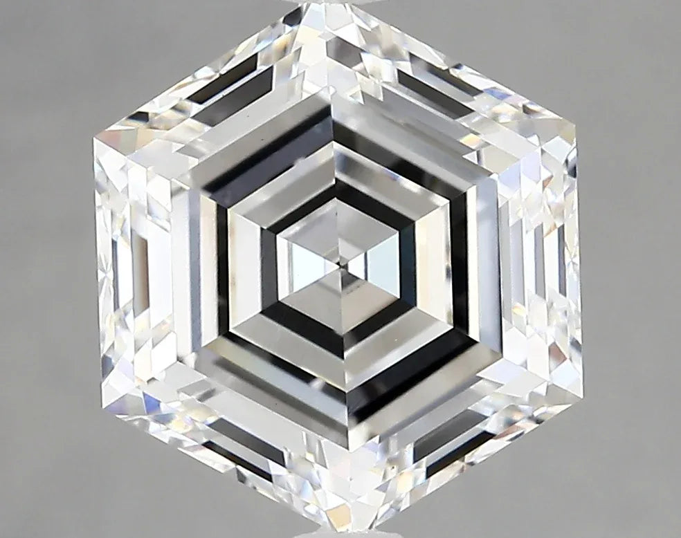 Lab Grown Diamond – HEXAGON – 4.60 ct – E/vvs2 – IGI - The Lab Jewelry