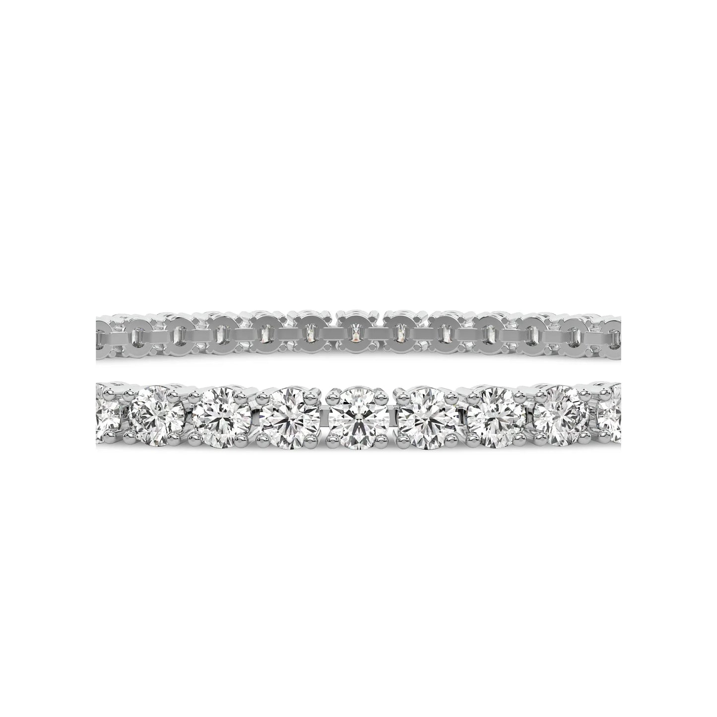 4.00 CT Lab-Grown Diamond Tennis Bracelet – 14K Gold - 14K White Gold & 14K Yellow Gold - The Lab Jewelry