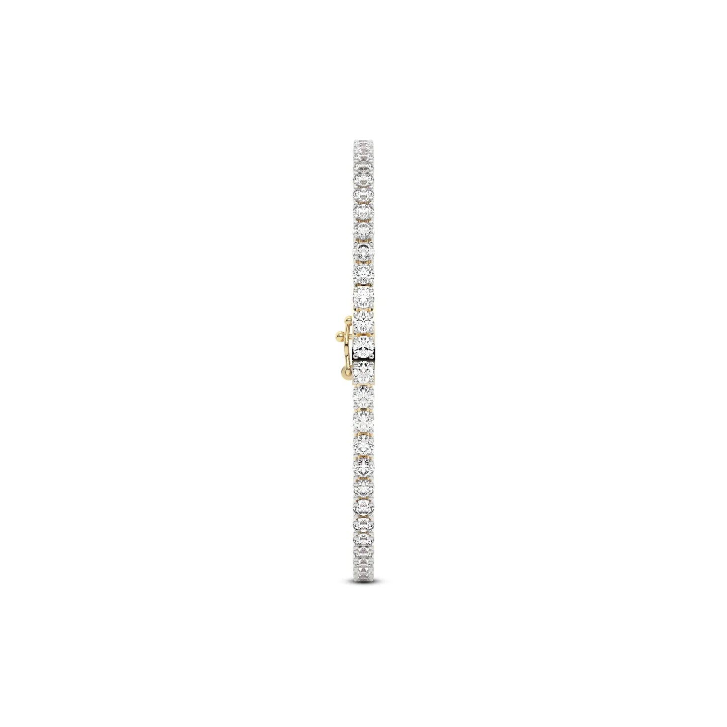 4.00 CT Lab-Grown Diamond Tennis Bracelet – 14K Gold - 14K White Gold & 14K Yellow Gold - The Lab Jewelry