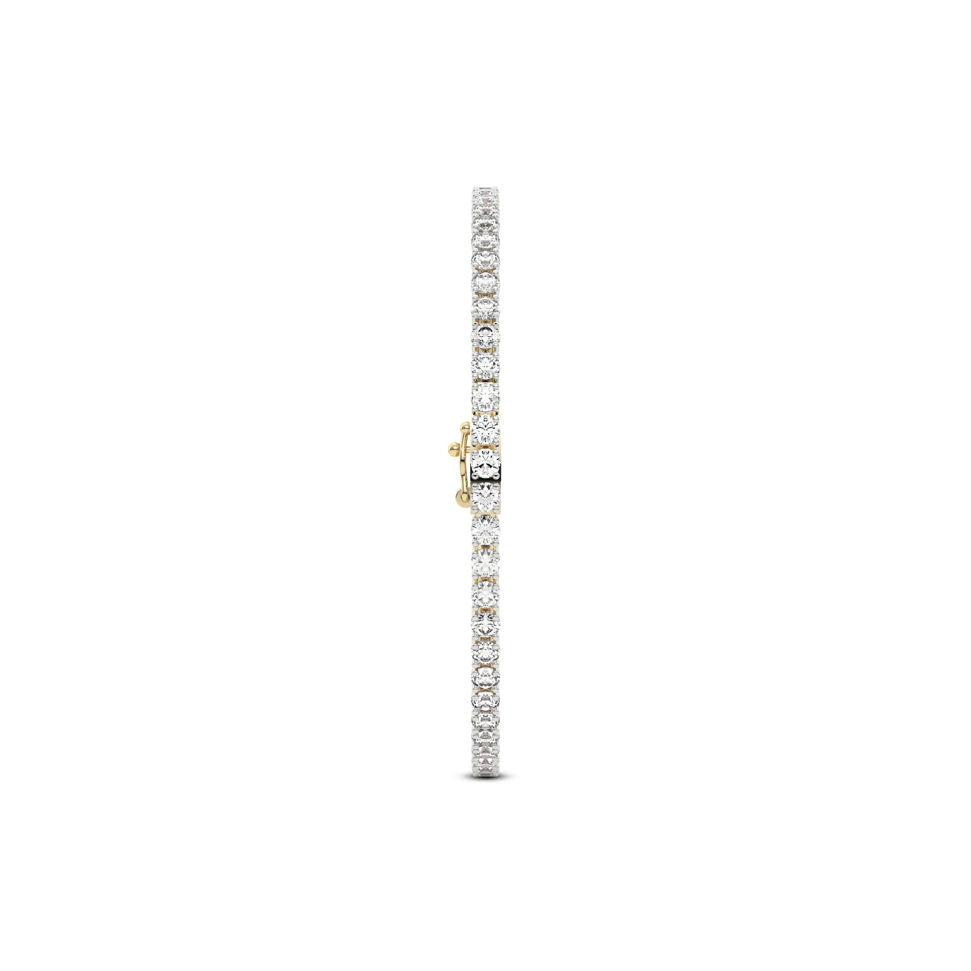 4.00 CT Lab-Grown Diamond Tennis Bracelet – 14K Gold - 14K White Gold & 14K Yellow Gold - The Lab Jewelry