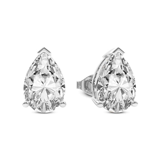THE ORBIT_01 Stud Earrings – Pear Lab Diamond