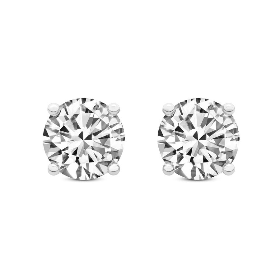 THE ORBIT_01 Stud Earrings – Round Lab Diamond