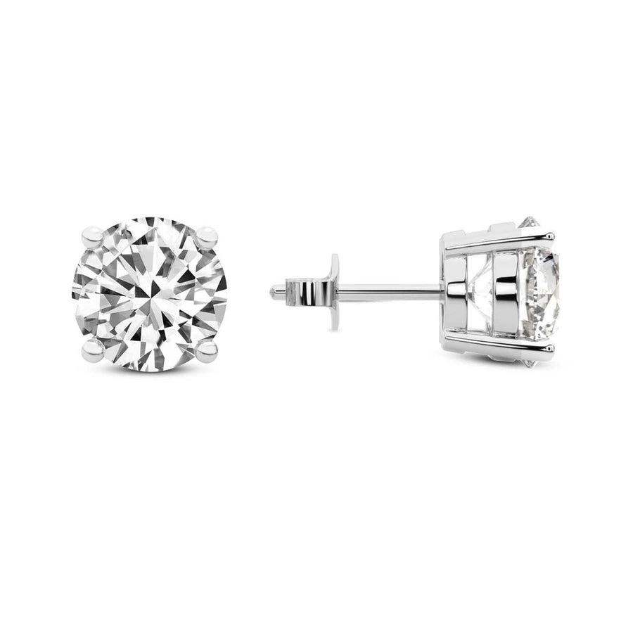 THE ORBIT_01 Stud Earrings – Round Lab Diamond
