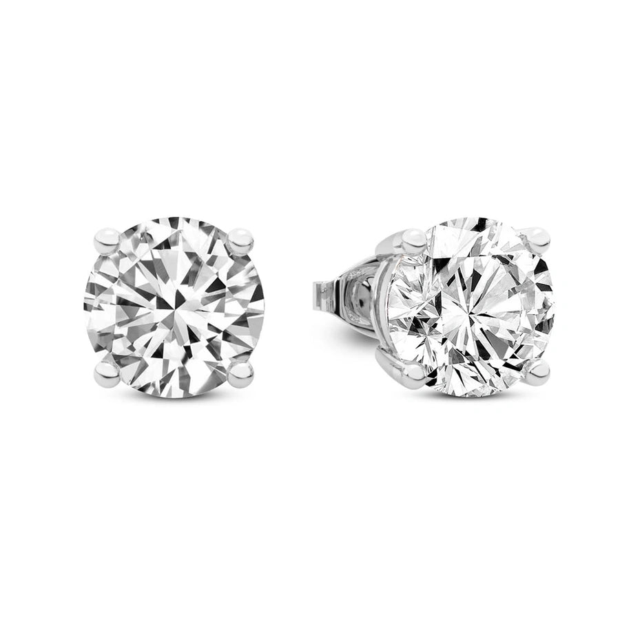 THE ORBIT_01 Stud Earrings – Round Lab Diamond