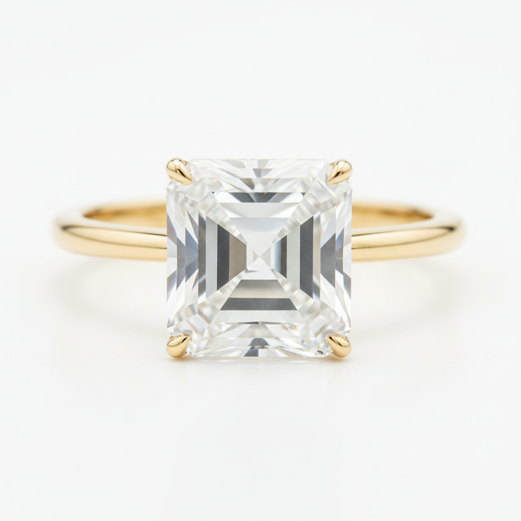 THE VECTOR_01 Ring – Asscher Lab Diamond