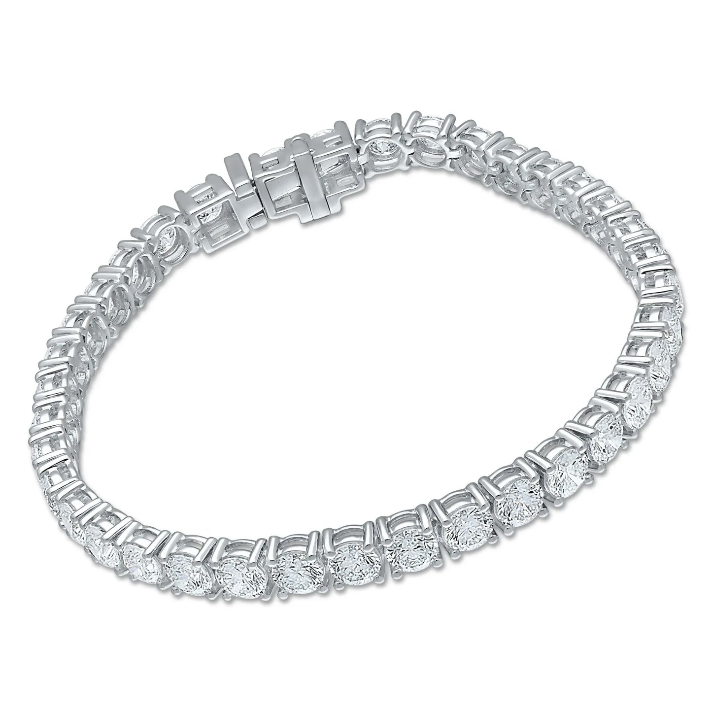 12.00 CT Lab-Grown Diamond Tennis Bracelet – 14K Gold - 14K White Gold & 14K Yellow Gold - The Lab Jewelry