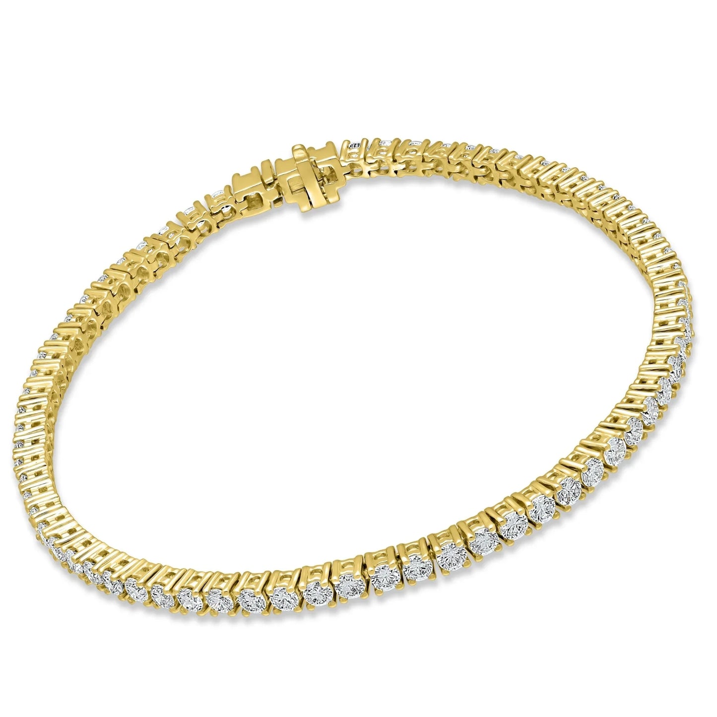 3.00 CT Lab-Grown Diamond Tennis Bracelet – 14K Gold - 14K White Gold & 14K Yellow Gold - The Lab Jewelry