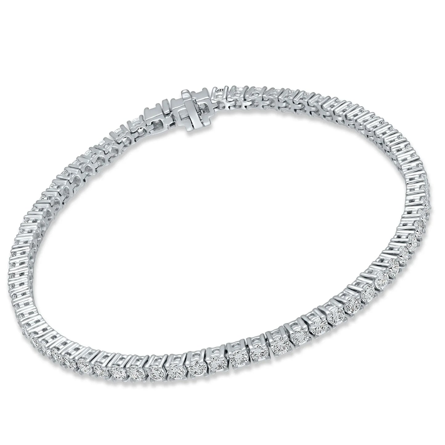 3.00 CT Lab-Grown Diamond Tennis Bracelet – 14K Gold - 14K White Gold & 14K Yellow Gold - The Lab Jewelry