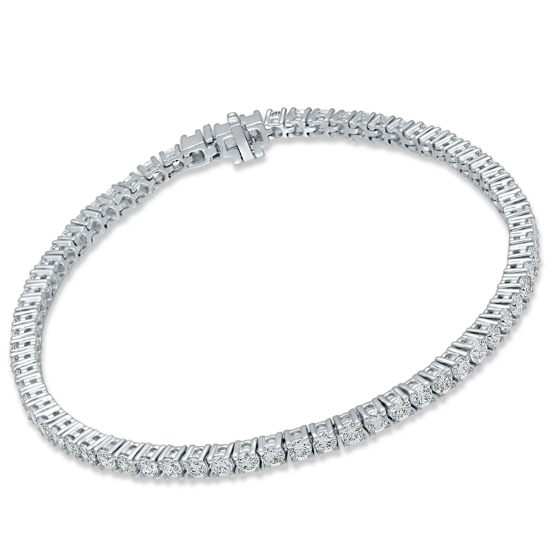 3.00 CT Lab-Grown Diamond Tennis Bracelet – 14K Gold - 14K White Gold & 14K Yellow Gold - The Lab Jewelry
