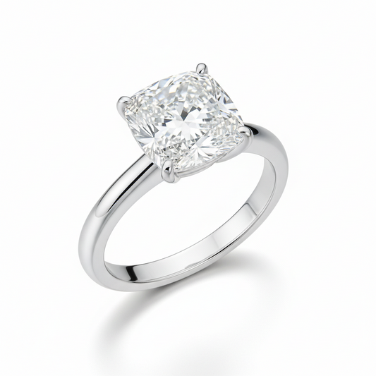 THE VECTOR_01 Ring – Cushion Lab Diamond