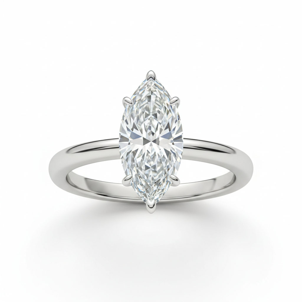 THE VECTOR_01 Ring – Marquise Lab Diamond