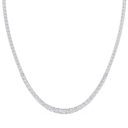 Graduated Lab-Grown Diamond Tennis Necklace – 14K Gold