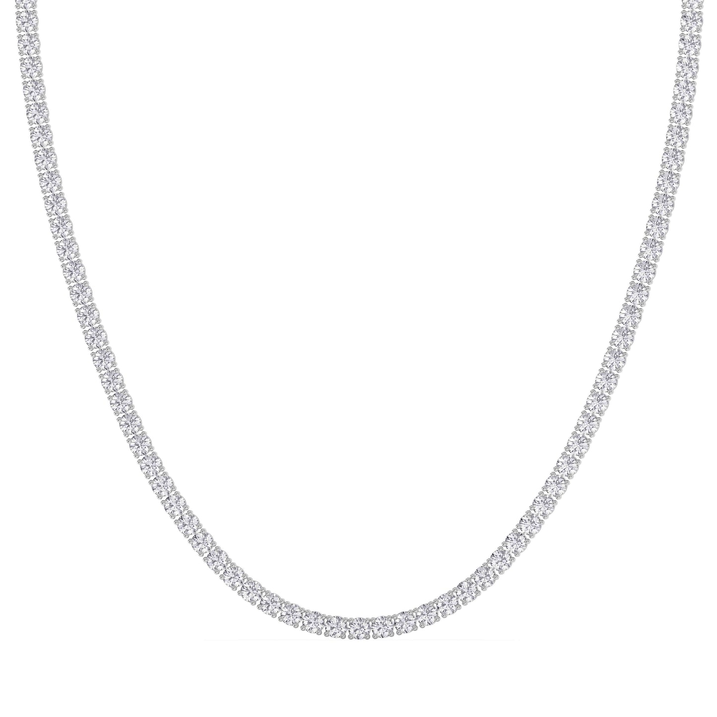 Lab-Grown Diamond Tennis Necklace – 14K Gold
