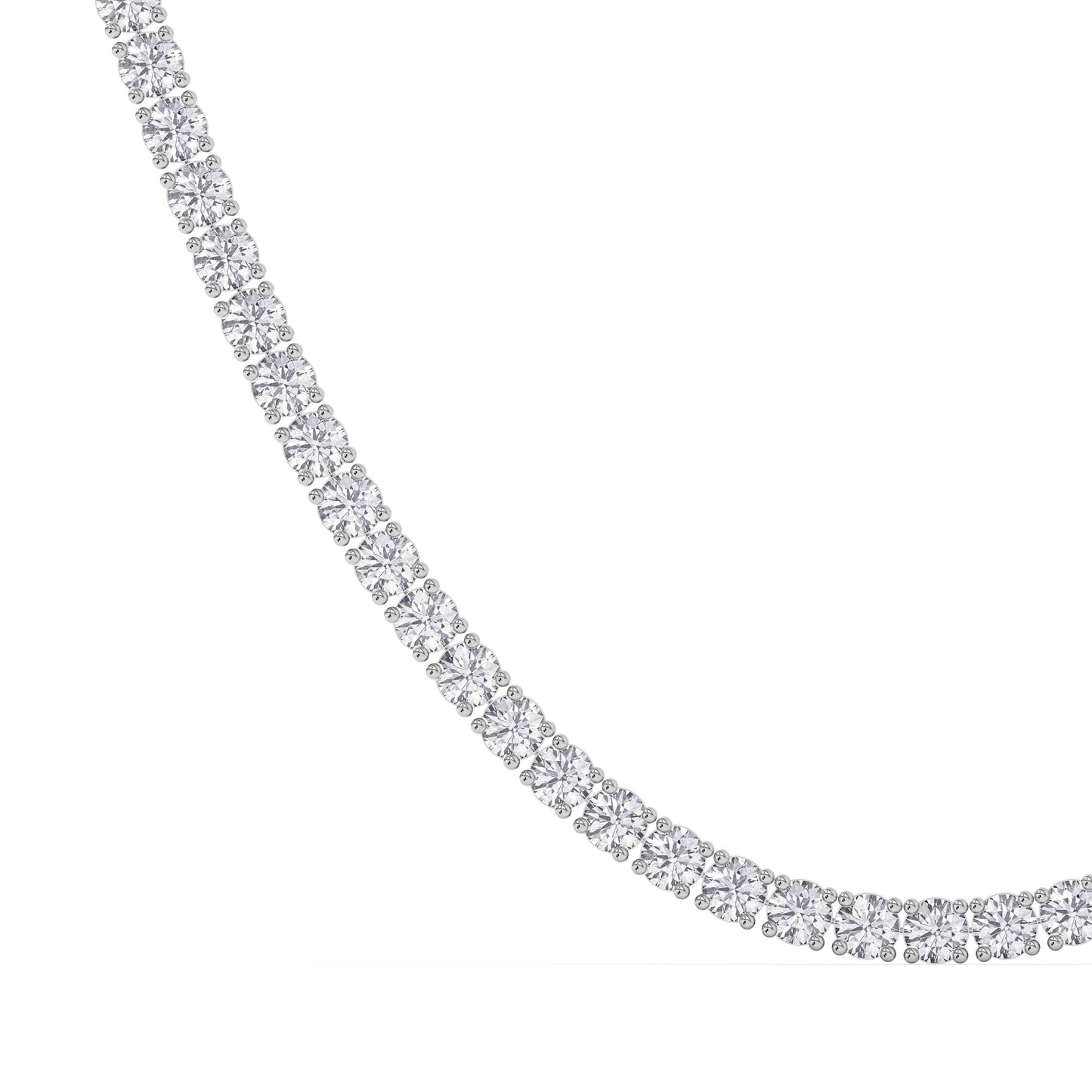 Lab-Grown Diamond Tennis Necklace – 14K Gold