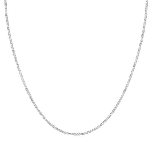 Lab-Grown Diamond Tennis Necklace – 14K Gold