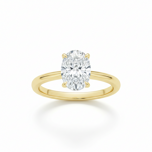 THE VECTOR_01 Ring – Oval Lab Diamond