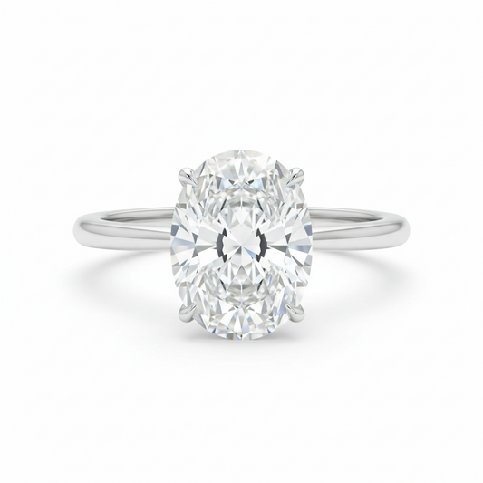 THE VECTOR_01 Ring – Oval Lab Diamond