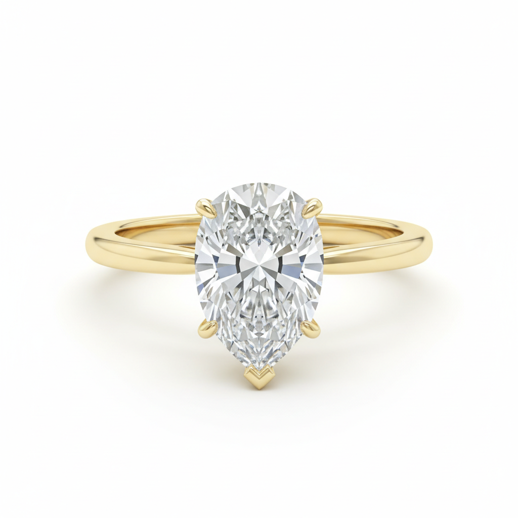 THE VECTOR_01 Ring – Pear Lab Diamond