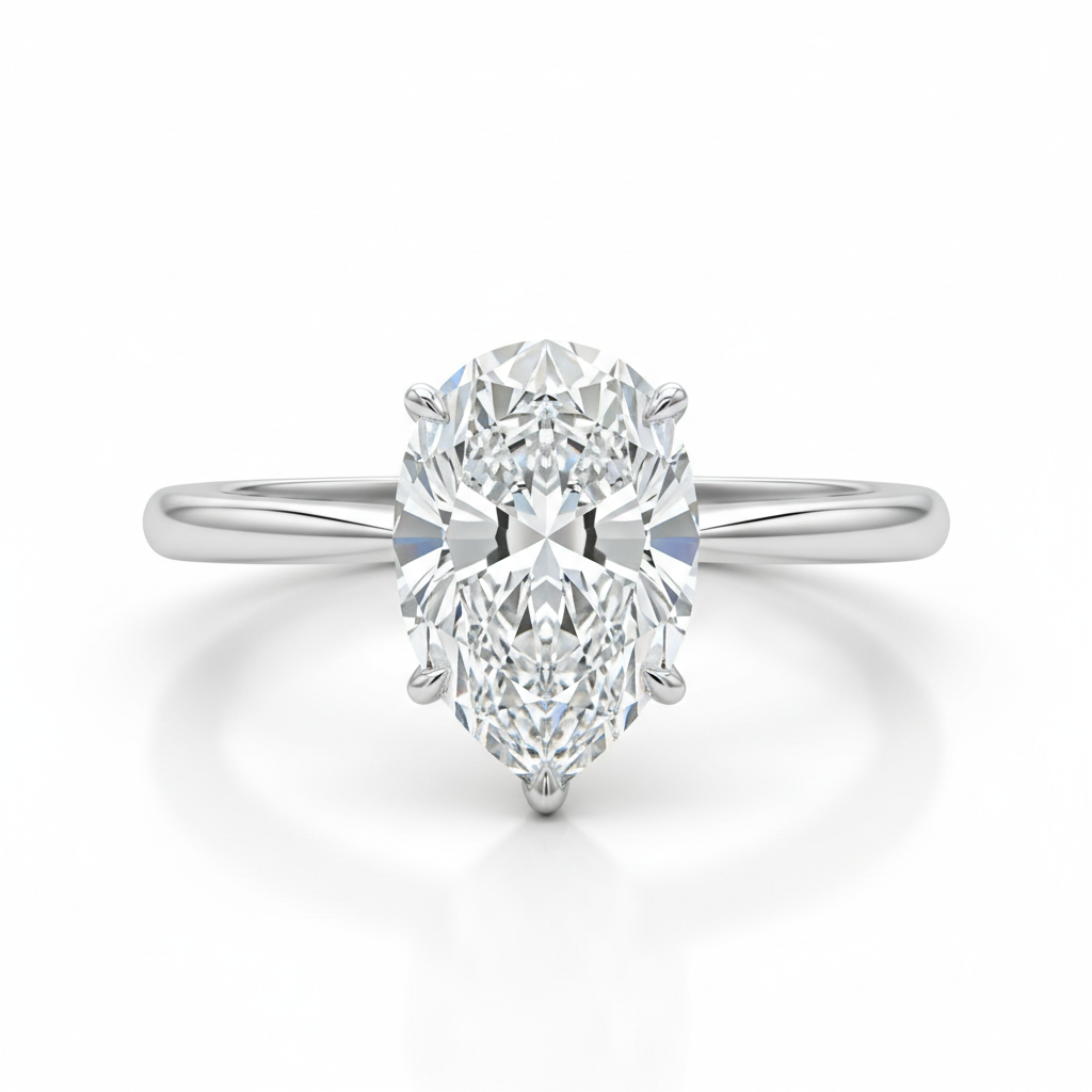 THE VECTOR_01 Ring – Pear Lab Diamond