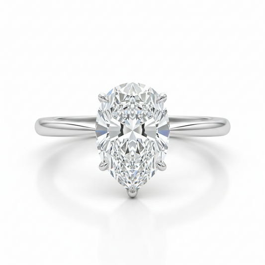THE VECTOR_01 Ring – Pear Lab Diamond