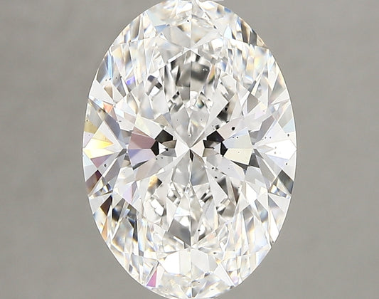 OVAL lab grown diamond 3.35ct F/si1