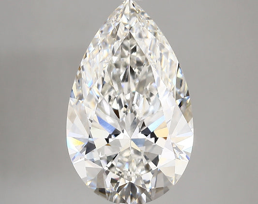 PEAR lab grown diamond 5.76ct F/vs1