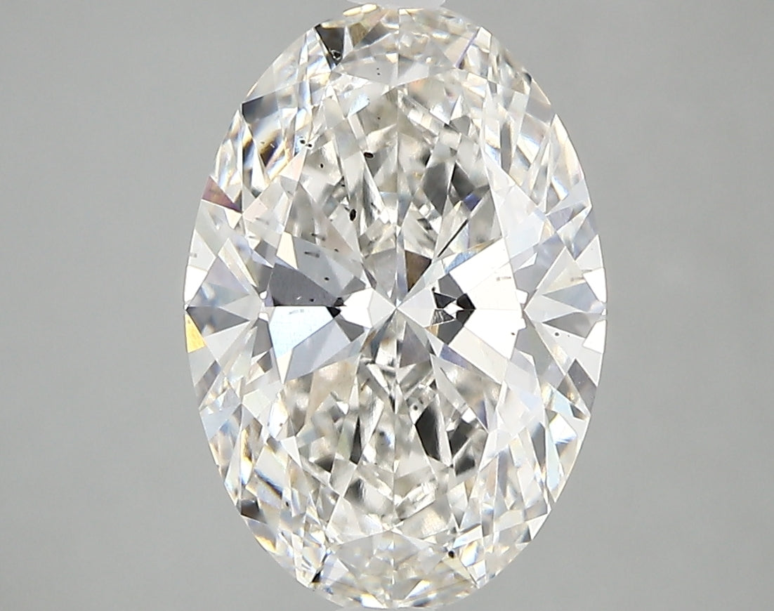 OVAL lab grown diamond 3.37ct G/si1