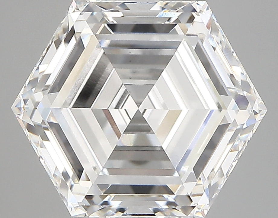 HEXAGON lab grown diamond 5.55ct D/vvs2