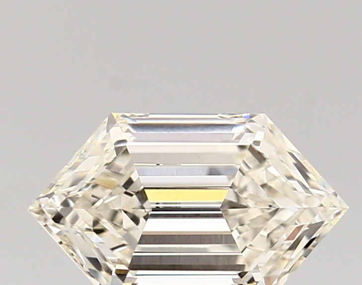LONG HEXAGON lab grown diamond 1.30ct G/vvs2