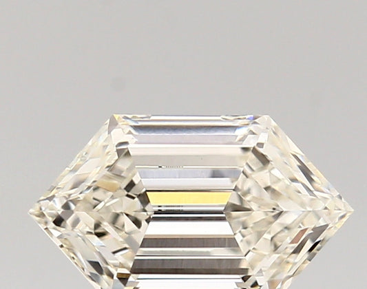 LONG HEXAGON lab grown diamond 1.30ct G/vvs2