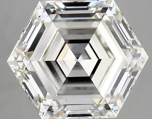 Lab Grown Diamond – HEXAGON – 5.12 ct – G/vvs2 – IGI - The Lab Jewelry