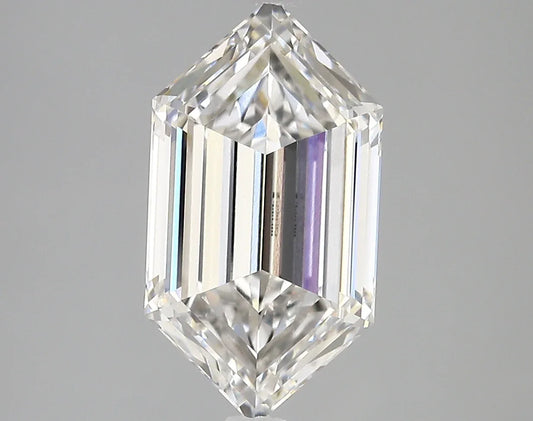 Lab Grown Diamond – LONG HEXAGON – 3.61 ct – E/vvs2 – IGI - The Lab Jewelry