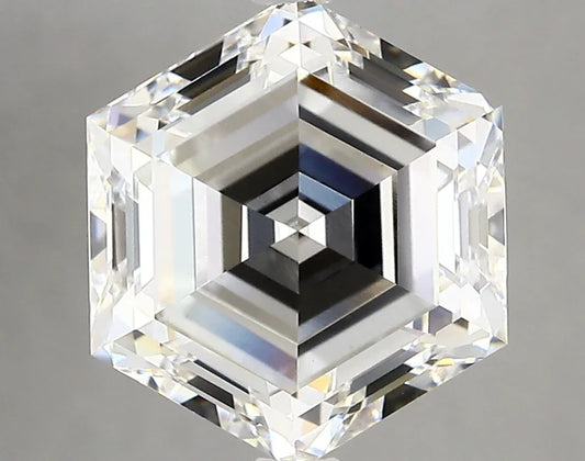 Lab Grown Diamond – HEXAGON – 4.08 ct – F/vvs2 – IGI - The Lab Jewelry