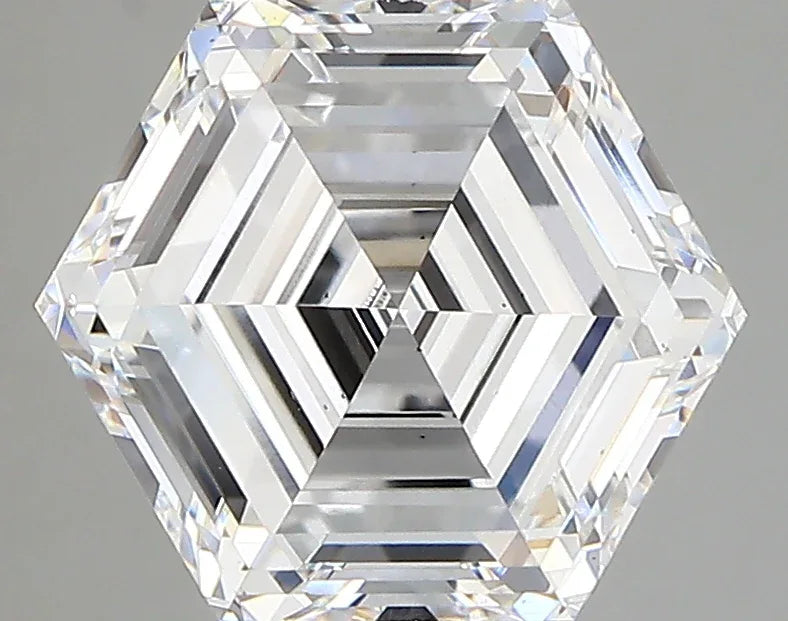 Lab Grown Diamond – HEXAGON – 3.48 ct – E/vs2 – IGI - The Lab Jewelry