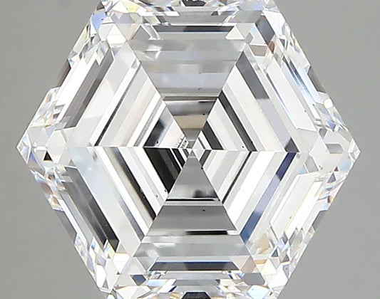 Lab Grown Diamond – HEXAGON – 3.48 ct – E/vs2 – IGI - The Lab Jewelry