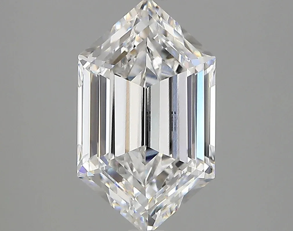 Lab Grown Diamond – LONG HEXAGON – 2.35 ct – E/vvs1 – IGI - The Lab Jewelry
