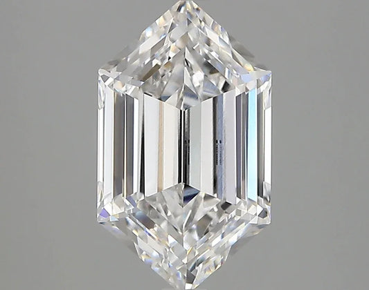Lab Grown Diamond – LONG HEXAGON – 2.35 ct – E/vvs1 – IGI - The Lab Jewelry