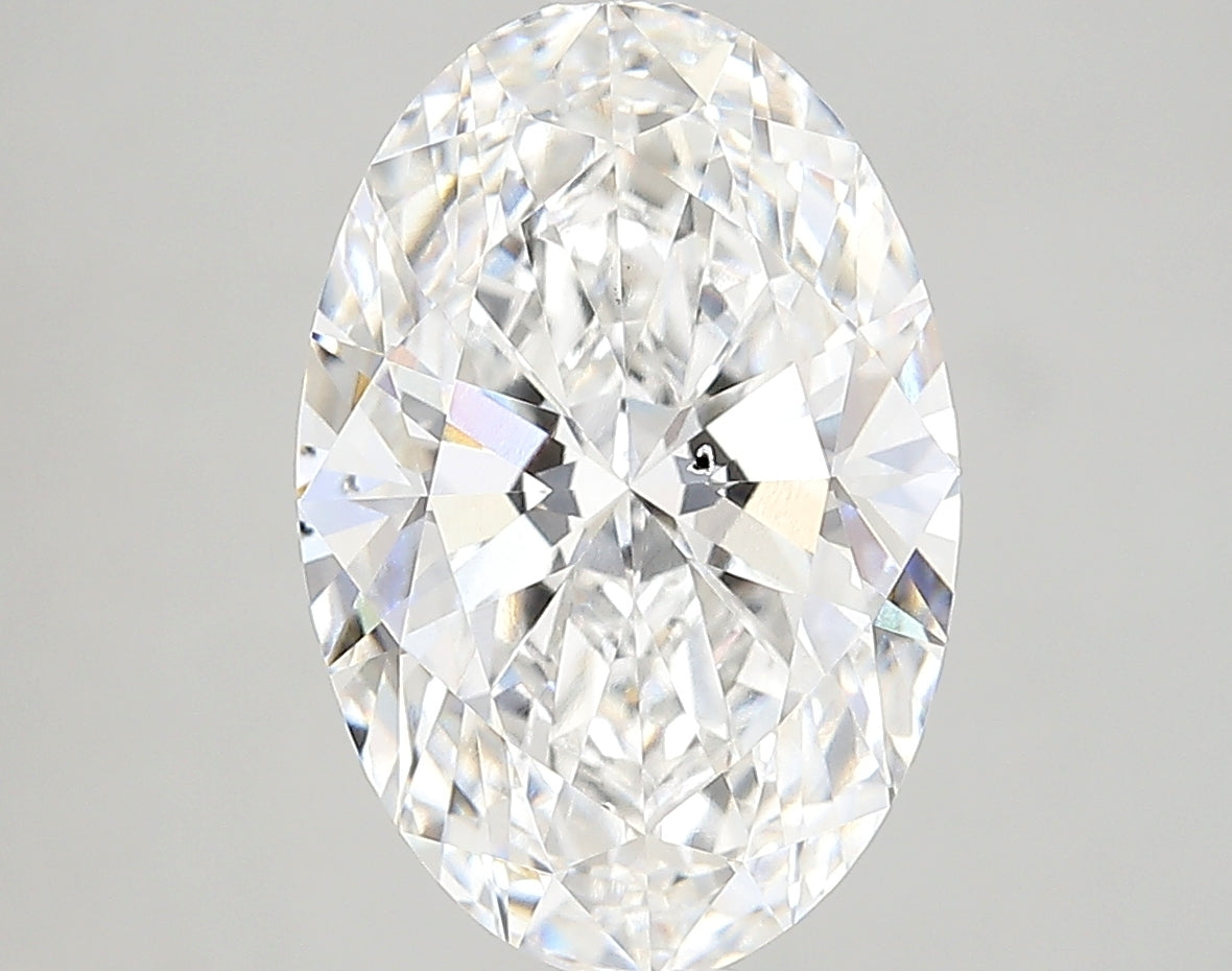 OVAL lab grown diamond 4.39ct F/si1