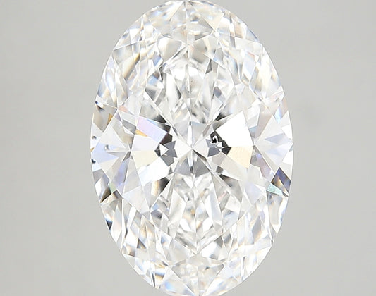 OVAL lab grown diamond 4.39ct F/si1