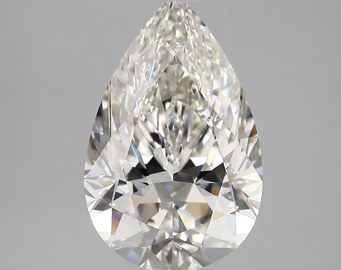 PEAR lab grown diamond 3.37ct G/vvs2