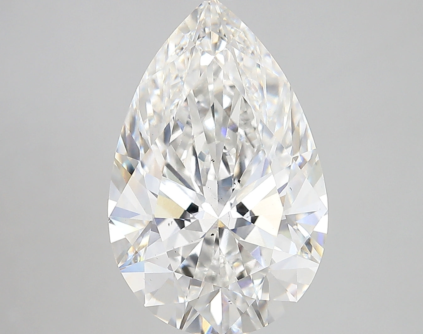 PEAR lab grown diamond 6.03ct F/vs2