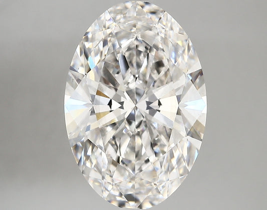 OVAL lab grown diamond 5.01ct F/si1
